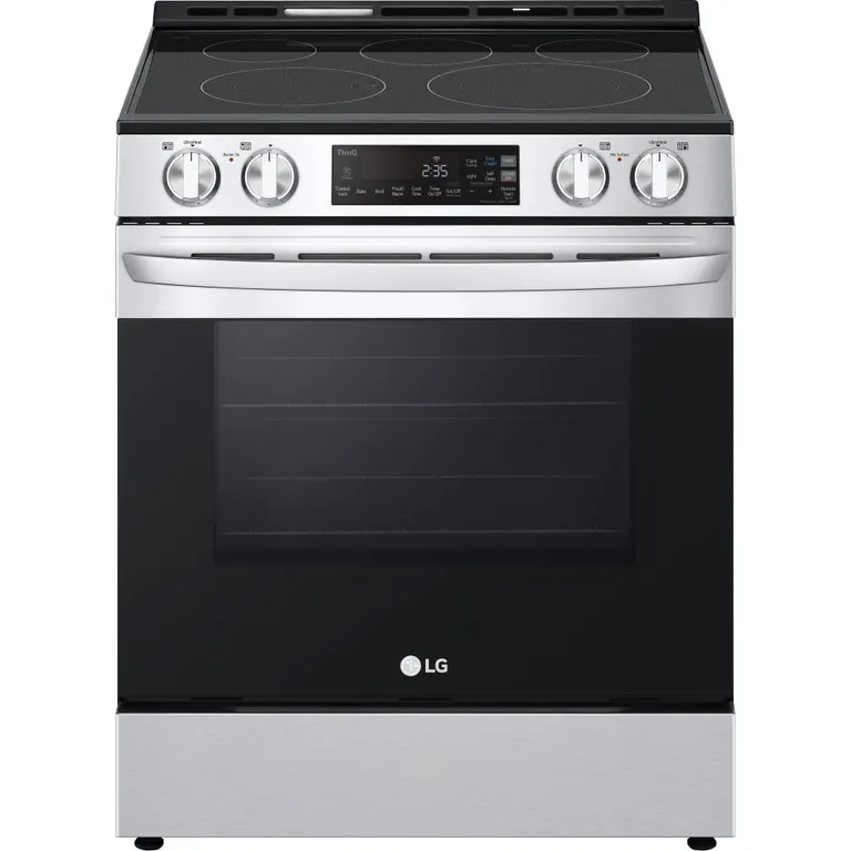 LG 30” 6.3 pi cu Cuisinière vitrocéramique – wifi - Inox – LSEL6331F – Neuf