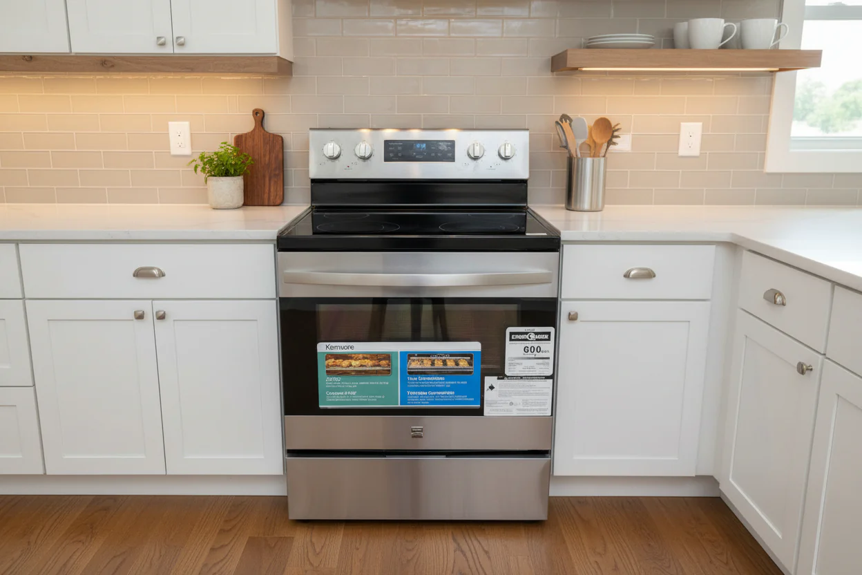Kenmore - Cuisinière Vitrocéramique -inox- Usagé
